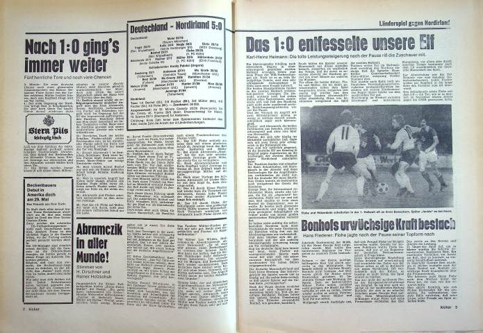 Inhaltsverzeichnis Kicker 35/1977