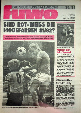 Fuwo Fussballwoche 35/1981