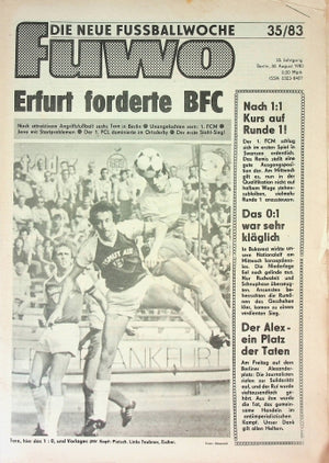 Fuwo Fussballwoche 35/1983