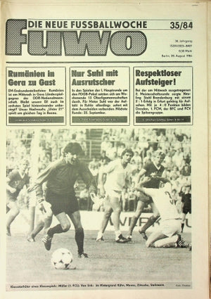 Fuwo Fussballwoche 35/1984