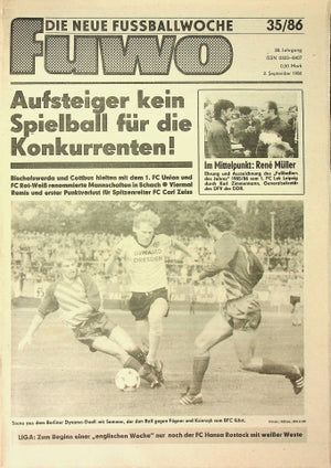 Fuwo Fussballwoche 35/1986