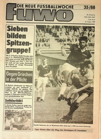 Fuwo Fussballwoche 35/1988