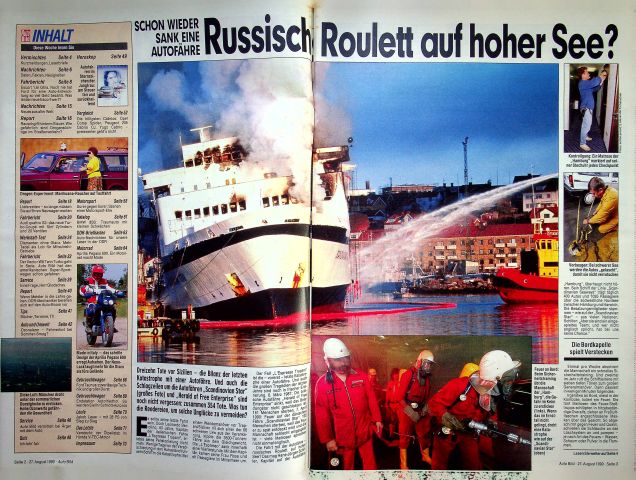 Inhaltsverzeichnis Auto Bild 35/1990