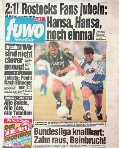 Fuwo Fussballwoche 35/1991