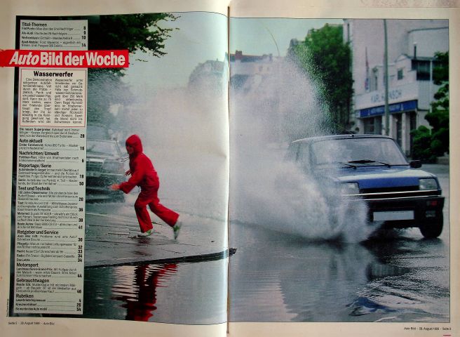 Inhaltsverzeichnis Auto Bild 35/1993