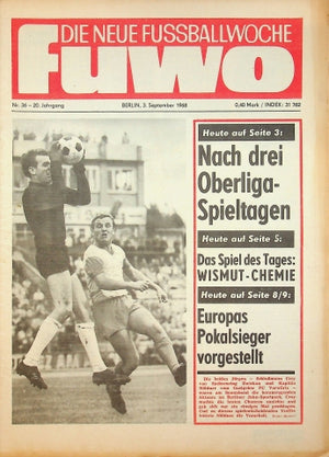 Fuwo Fussballwoche 36/1968