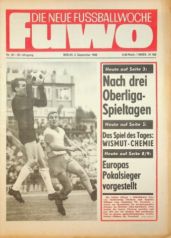 Fuwo Fussballwoche 36/1968
