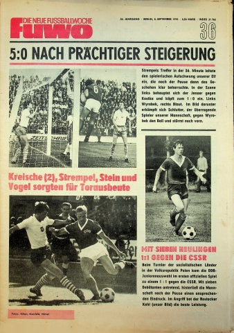 Fuwo Fussballwoche 36/1970