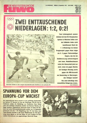 Fuwo Fussballwoche 36/1972