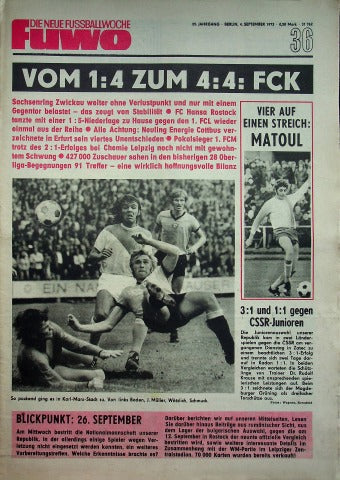 Fuwo Fussballwoche 36/1973