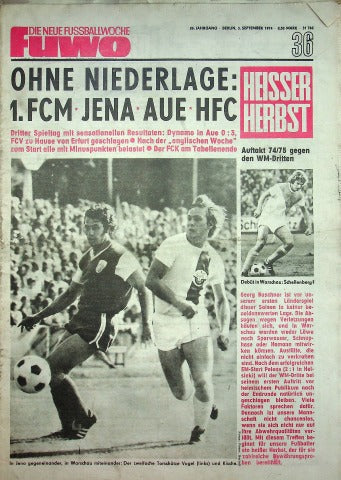 Fuwo Fussballwoche 36/1974