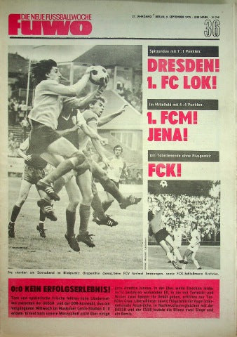 Fuwo Fussballwoche 36/1975