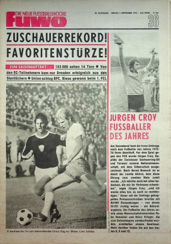 Fuwo Fussballwoche 36/1976