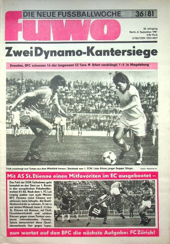 Fuwo Fussballwoche 36/1981
