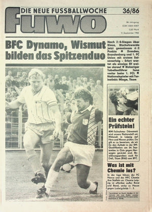 Fuwo Fussballwoche 36/1986