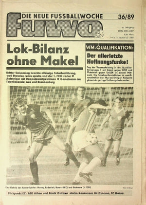 Fuwo Fussballwoche 36/1989
