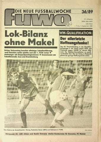 Fuwo Fussballwoche 36/1989
