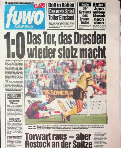 Fuwo Fussballwoche 36/1991