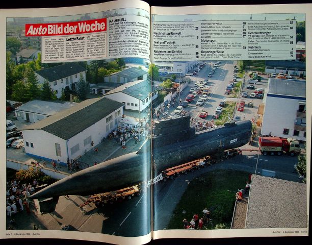 Inhaltsverzeichnis Auto Bild 36/1993