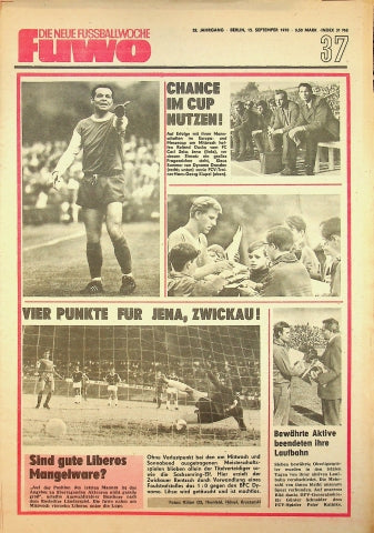 Fuwo Fussballwoche 37/1970