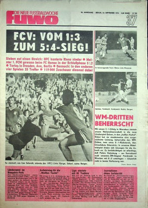 Fuwo Fussballwoche 37/1974