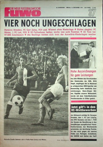 Fuwo Fussballwoche 37/1976