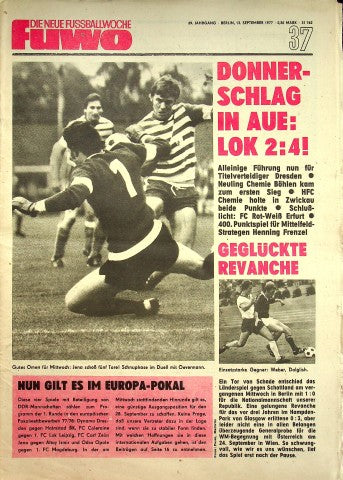 Fuwo Fussballwoche 37/1977