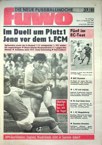 Fuwo Fussballwoche 37/1981
