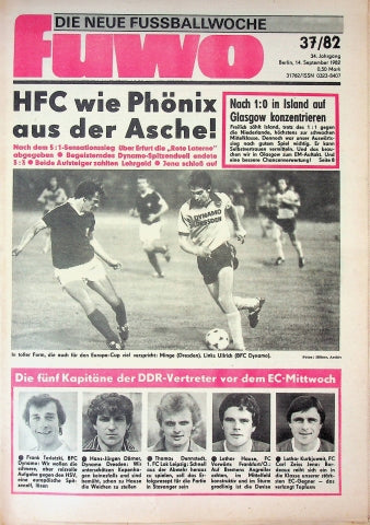 Fuwo Fussballwoche 37/1982