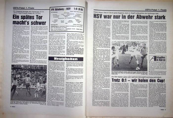 Inhaltsverzeichnis Kicker 37/1982