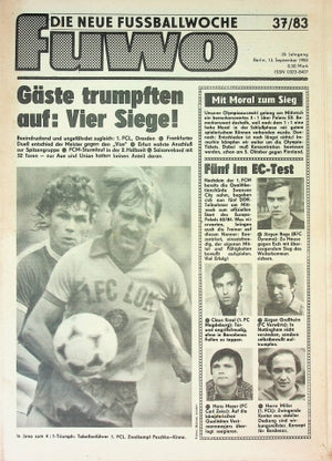 Fuwo Fussballwoche 37/1983