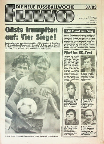 Fuwo Fussballwoche 37/1983