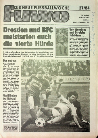 Fuwo Fussballwoche 37/1984