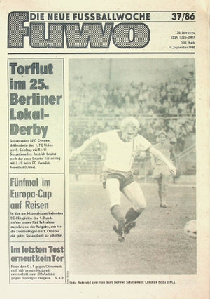 Fuwo Fussballwoche 37/1986
