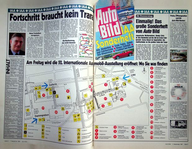 Inhaltsverzeichnis Auto Bild 37/1987