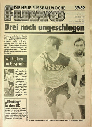 Fuwo Fussballwoche 37/1989