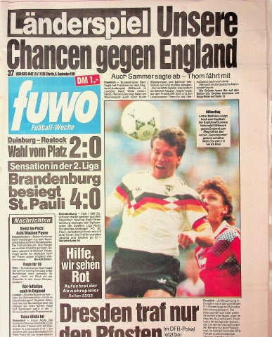 Fuwo Fussballwoche 37/1991