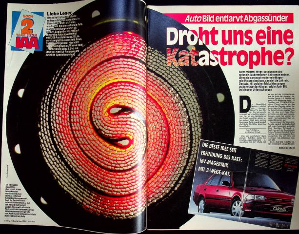 Inhaltsverzeichnis Auto Bild 37/1991