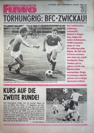 Fuwo Fussballwoche 38/1972