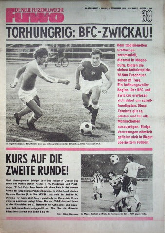 Fuwo Fussballwoche 38/1972
