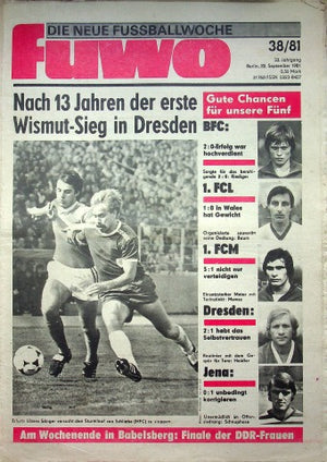 Fuwo Fussballwoche 38/1981