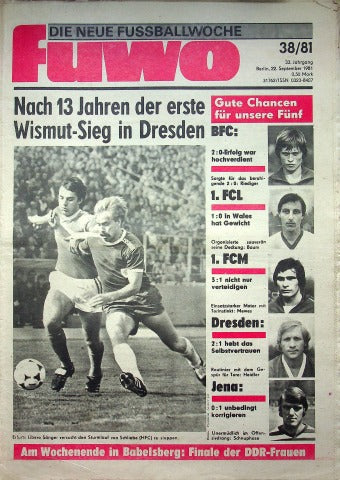 Fuwo Fussballwoche 38/1981