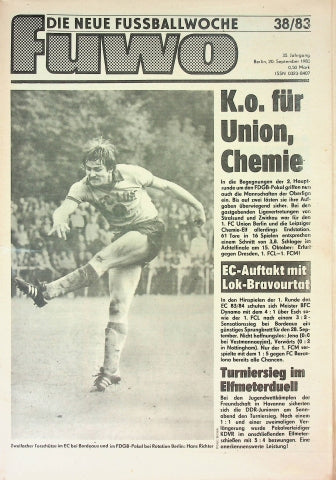 Fuwo Fussballwoche 38/1983