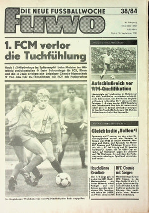Fuwo Fussballwoche 38/1984