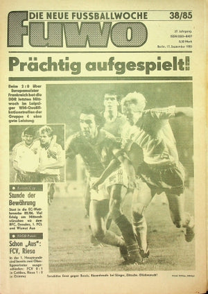 Fuwo Fussballwoche 38/1985