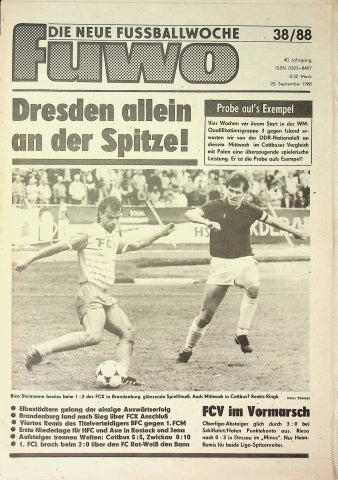 Fuwo Fussballwoche 38/1988