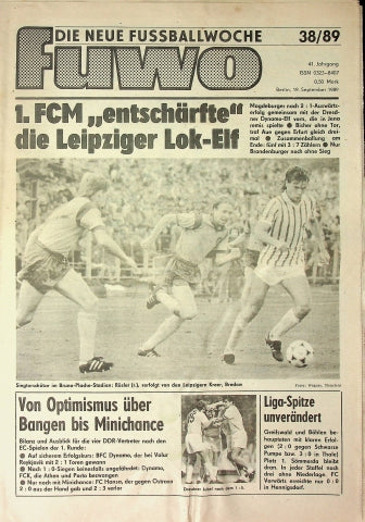 Fuwo Fussballwoche 38/1989