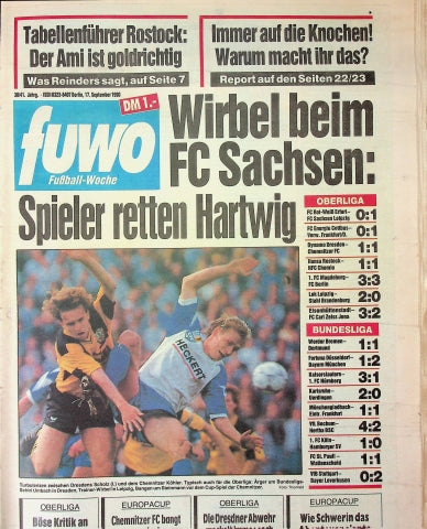 Fuwo Fussballwoche 38/1990