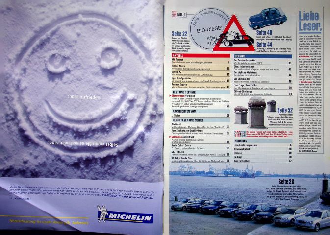 Inhaltsverzeichnis Auto Bild 38/2002