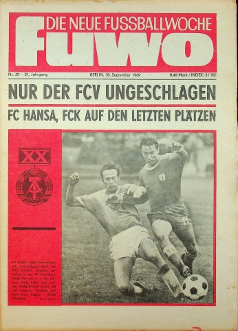 Fuwo Fussballwoche 39/1969